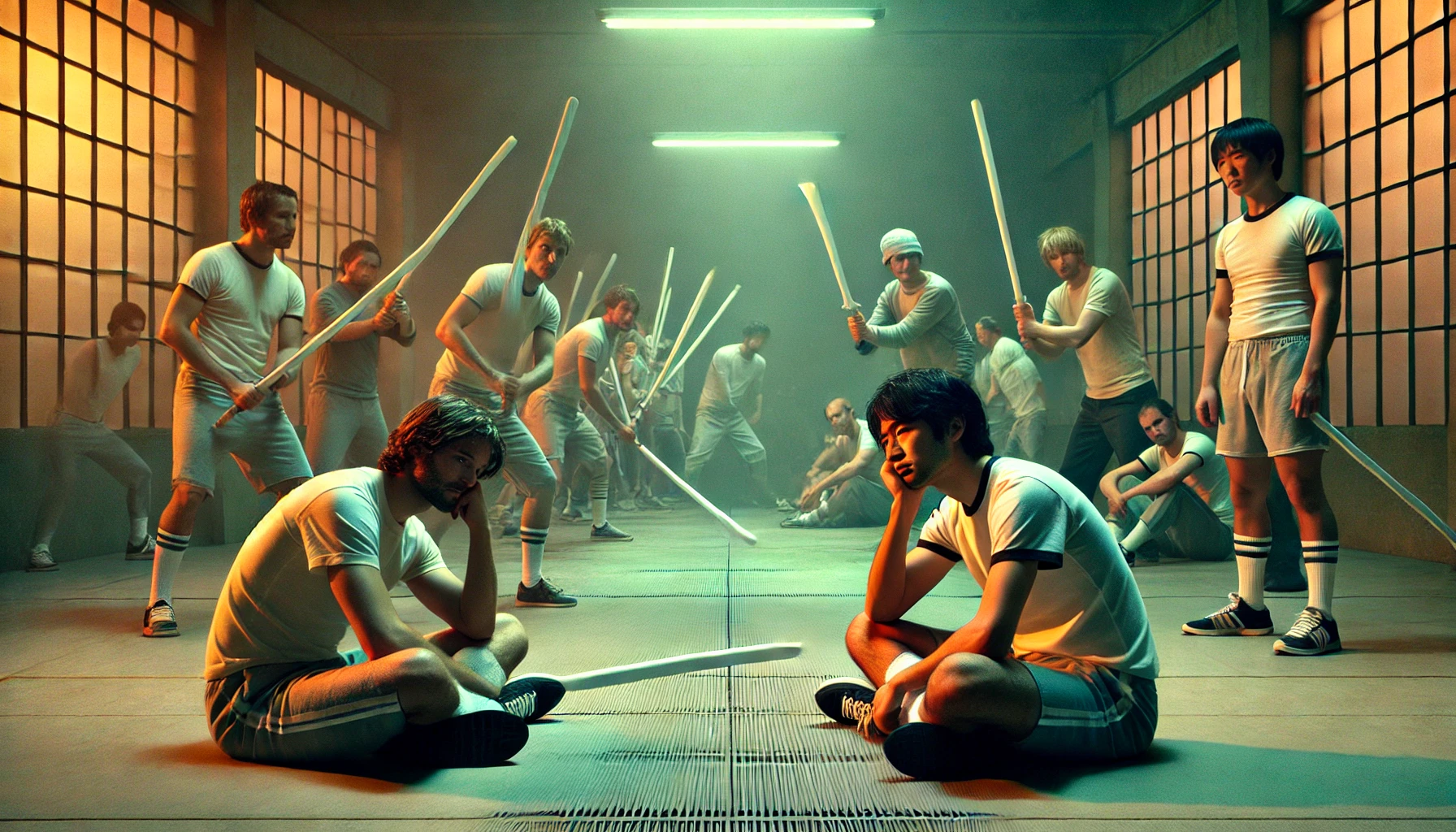 スポーツチャンバラ スポチャン 黒面【旧面】 小太刀【ライン入り  